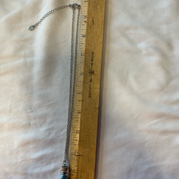 Claire’s Silver Tone Chain Necklace with Bottle Charm - Picture 5 of 7